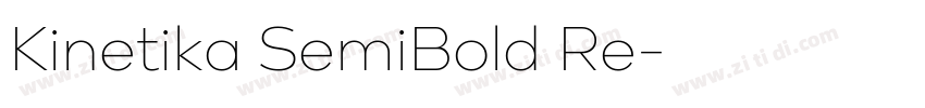 Kinetika SemiBold Re字体转换